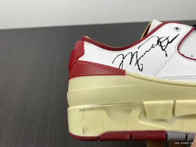 Rep Onekick 2 Retro DJ4375-106 Red White SP Off-White Low Jordan 0407